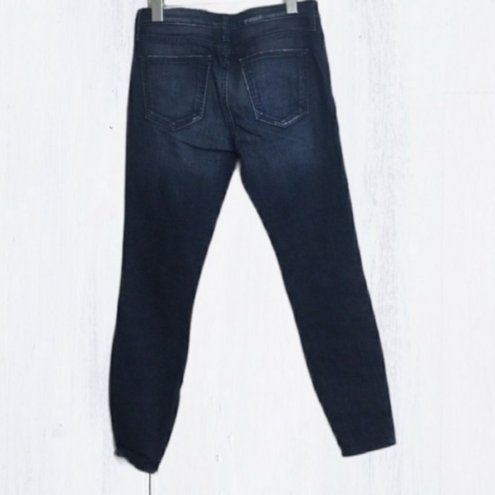 ~Current Elliott "The Silverlake Zip" Skinny Jeans Size 29 Sargent Destroy~ - Picture 7 of 14